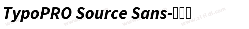 TypoPRO Source Sans字体转换